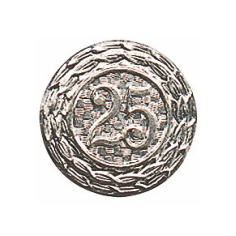 auflage_abzeichen_deumer_18262-20-25_jubilaeum Abzeichen versilbert ohne Befestigung