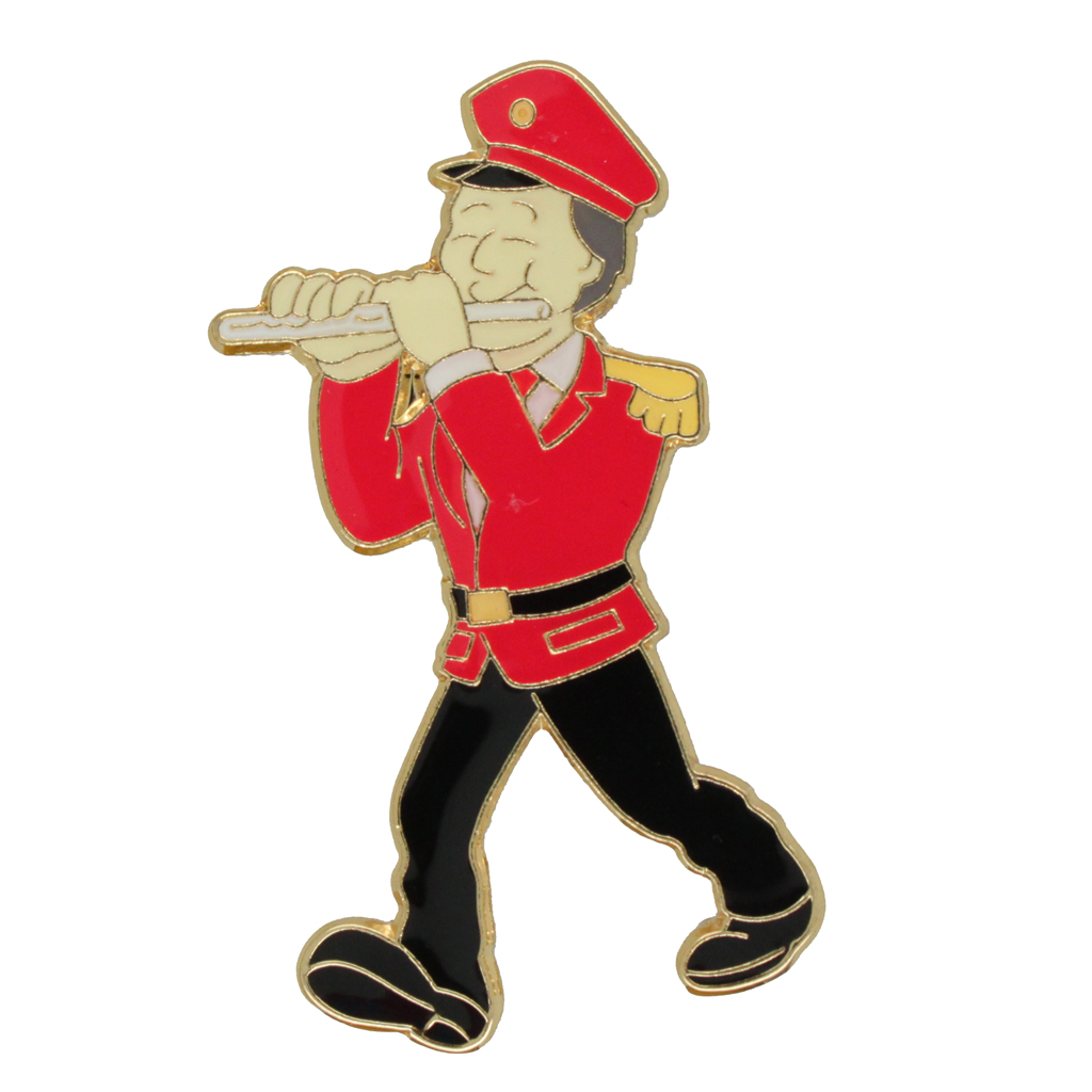 Abzeichen Flötenspieler Uniform rot Hose schwarz