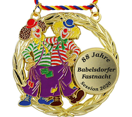 Karnevalsorden "Clown Paar"
