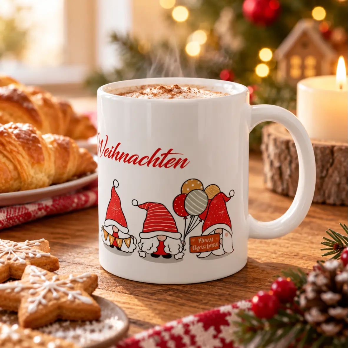 Tasse, Weihnachtsmotiv, Kaffee, Becher, Motiv