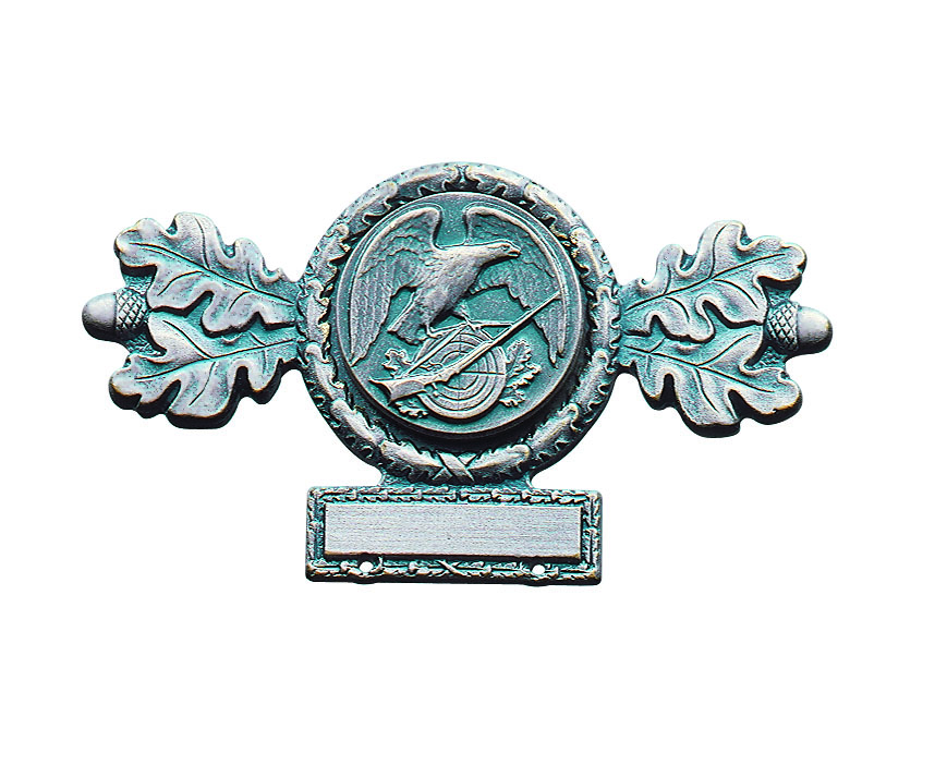 Anhänger versilbert mit Auflage 21880 und Scharniernadel Anhänger versilbert mit Auflage 21880 und Scharniernadel