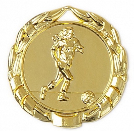 Medaille Fußball Frauen/Mädchen  Ø 40 mm - gold