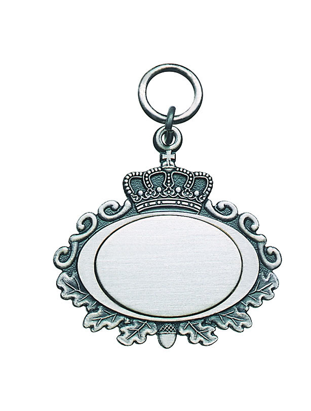 Königsorden mit Krone, versilbert mit Scharniernadel Königsorden mit Krone, versilbert mit Scharniernadel