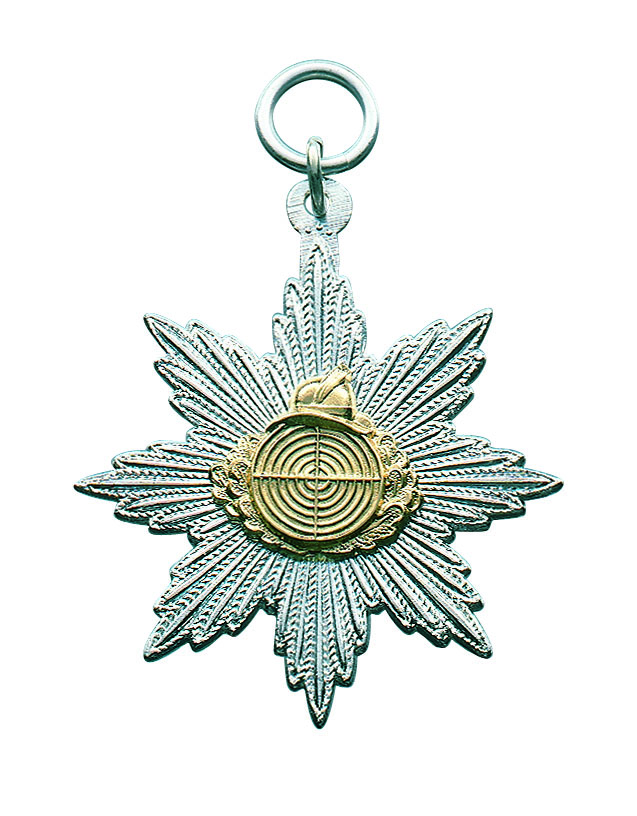 Orden versilbert mit Öse und Ring Orden versilbert mit Öse und Ring