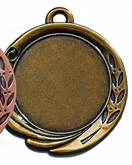 Zamak-Medaille Ø 70mm - altbronze