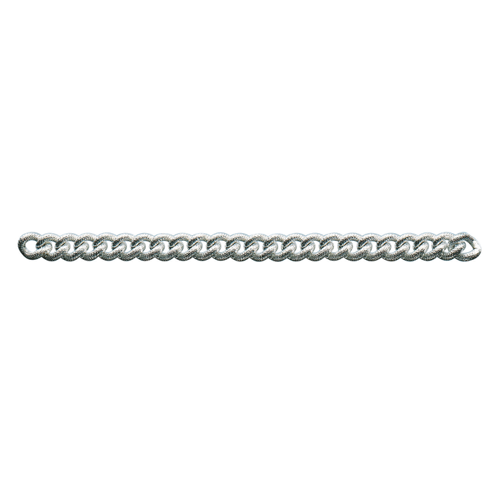 Kette ca. 75 cm, versilbert – Panzerkette mit ovalen Gliedern Versilberte Panzerkette ca. 75 cm mit eng aneinanderliegenden ovalen Gliedern in klassischer Kettenform, geeignet zum Tragen oder Aufhängen von Orden und Medaillen.