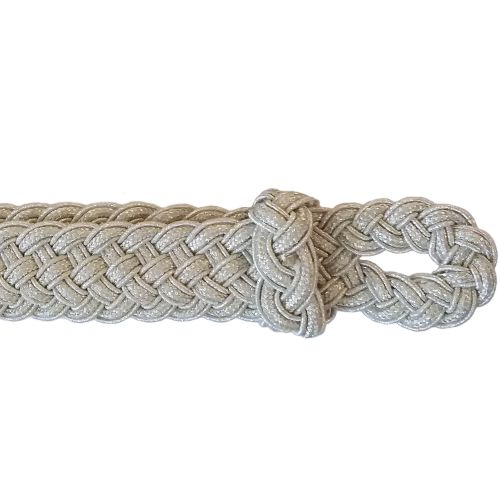 Mützenkordel Leutnant silber