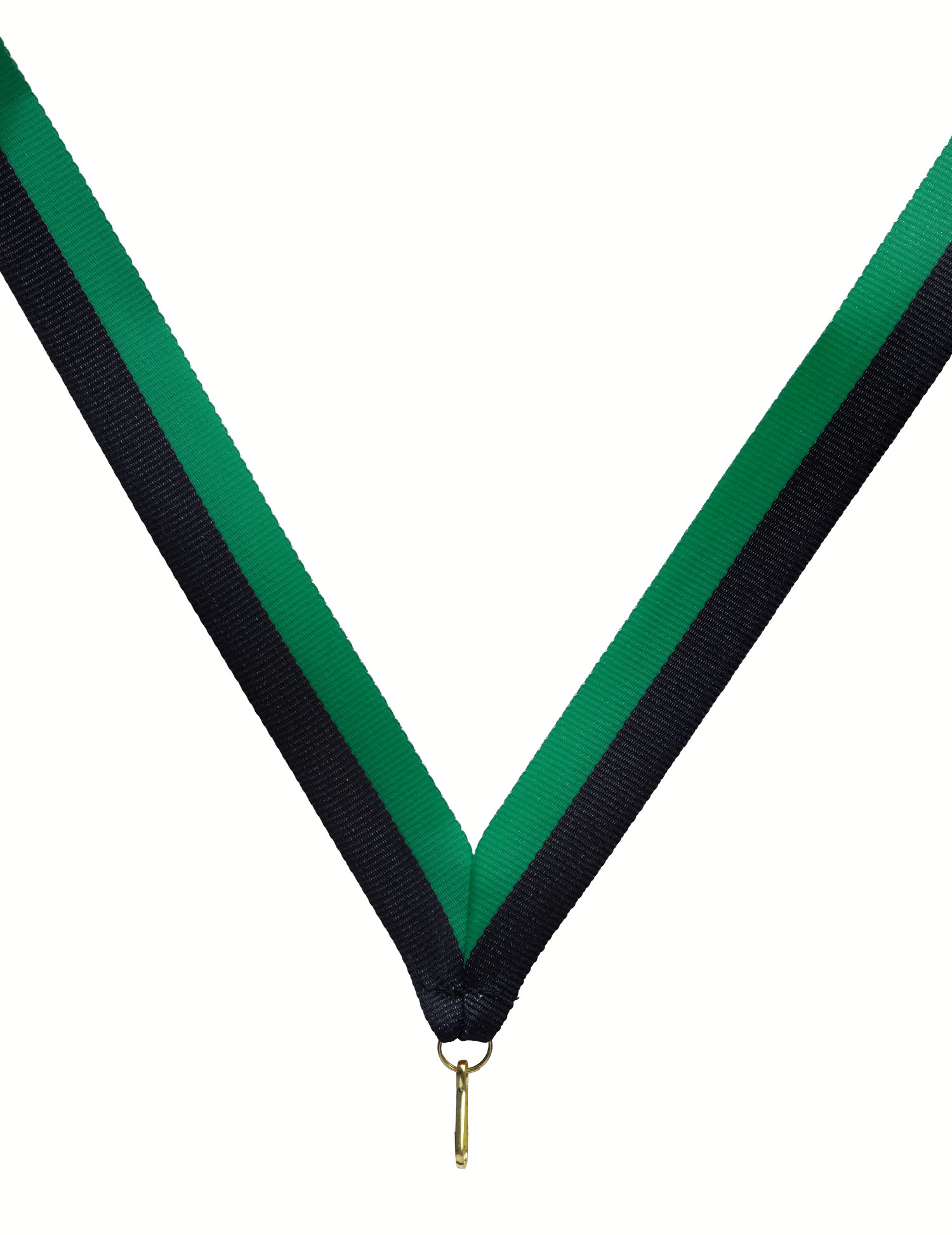 Medaillenband schwarz-grün 22mm