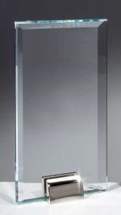 Glasständer Jade - mit Metallsockel H 220 mm / B 120 mm