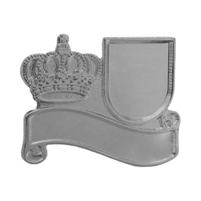 Expressabzeichen Wappen,Krone u. Schild silber