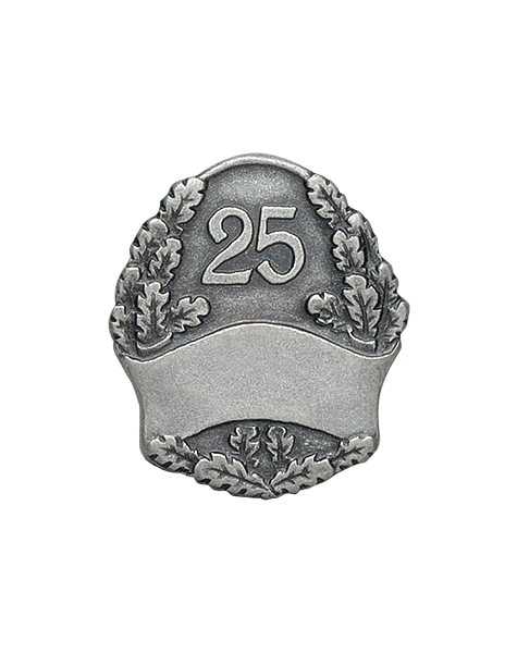 Jubiläumsabzeichen mit Zahl 25