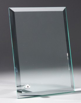 Glasständer mit Facettenschliff - H 140 mm x B 100 mm