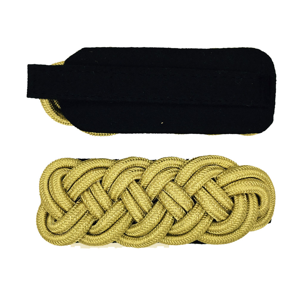 Majorsgeflecht 5-bogig 6mm Rundschnur gold auf sch