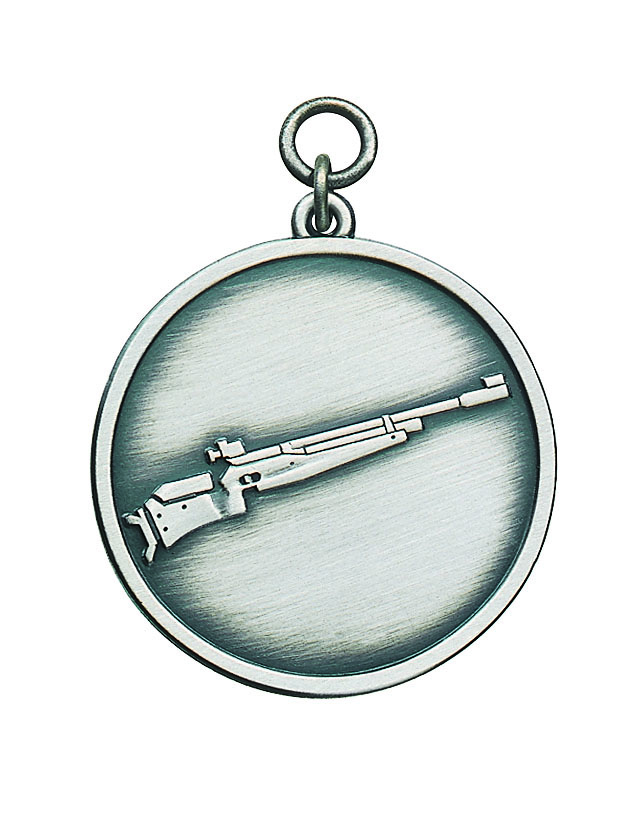 Medaille versilbert mit Öse und Ring Medaille versilbert mit Öse und Ring