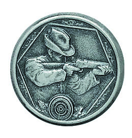 Schützenabzeichen versilbert
