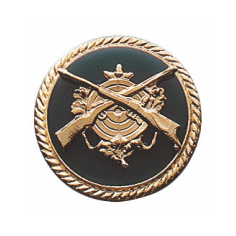 auflage_abzeichen_deumer_58897-10_zielscheibe Auflage vergoldet-grün ohne Befestigung