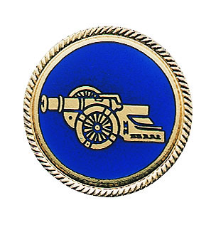 Auflage vergoldet-blau ohne Befestigung