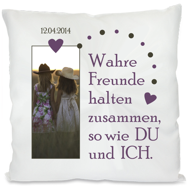 Kissen "Wahre Freunde"