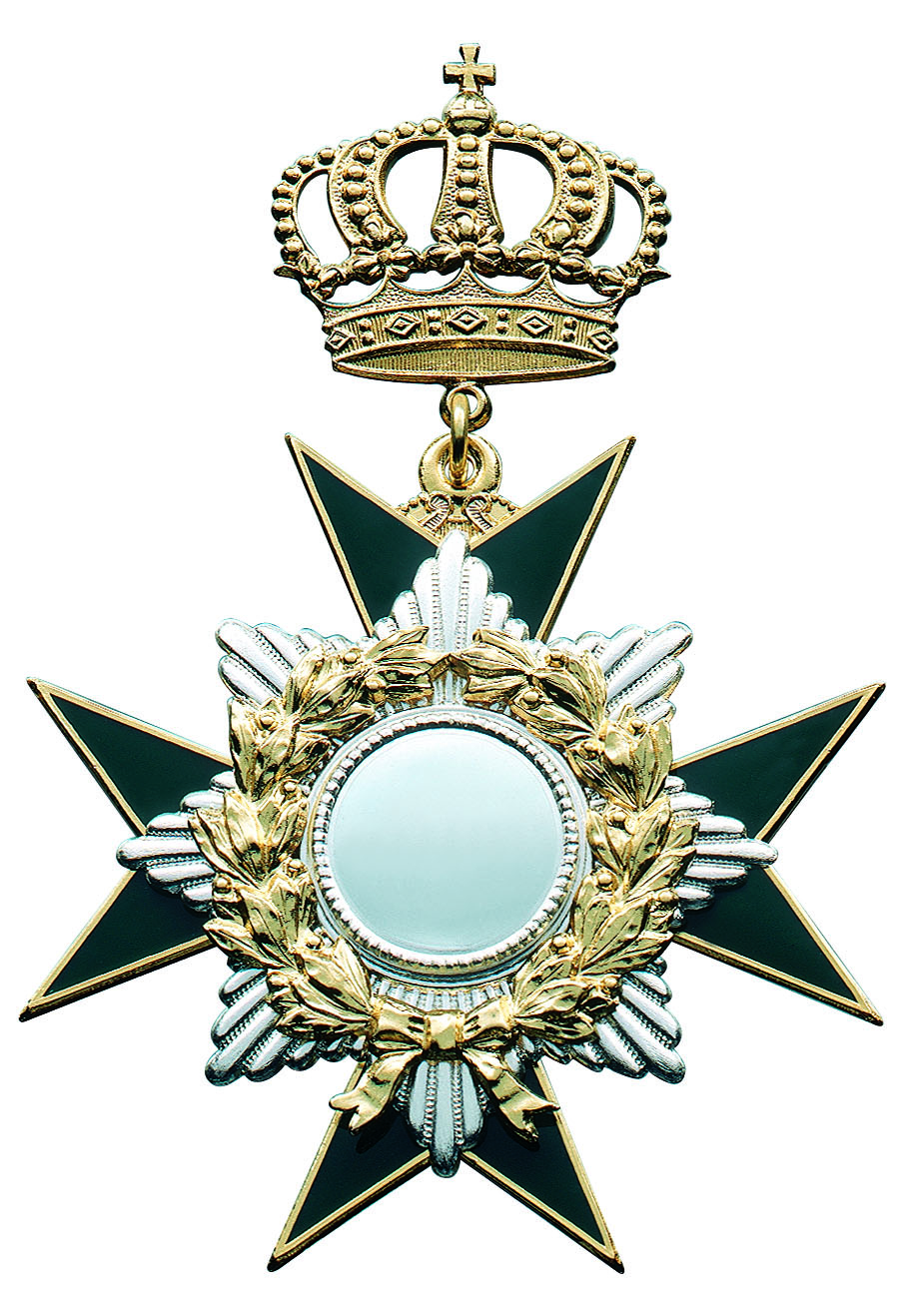 Orden Stern mit vergoldetem Kranz mit Öse und Ring