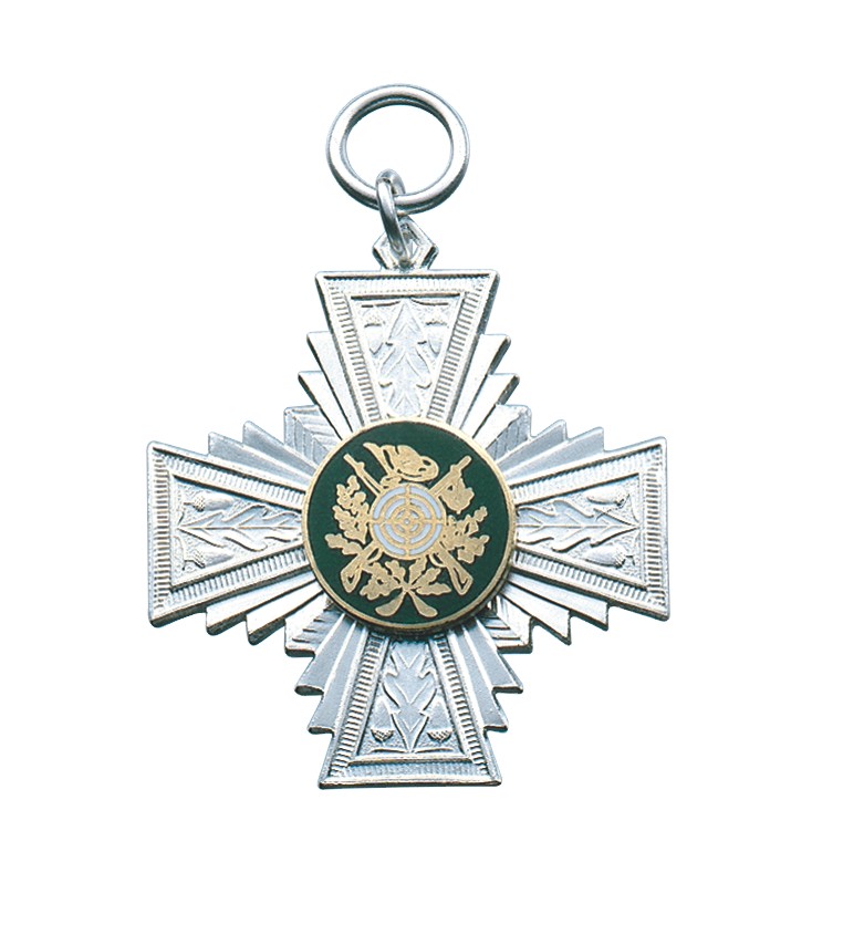 Orden versilbert mit Öse und Ring Orden versilbert mit Öse und Ring