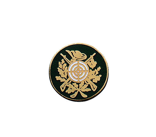 Abzeichen vergoldet mit langer Nadel Ergo, Emblem, Symbol