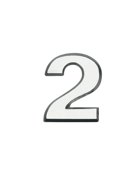 Kragenabzeichen Zahl 6, vergoldet