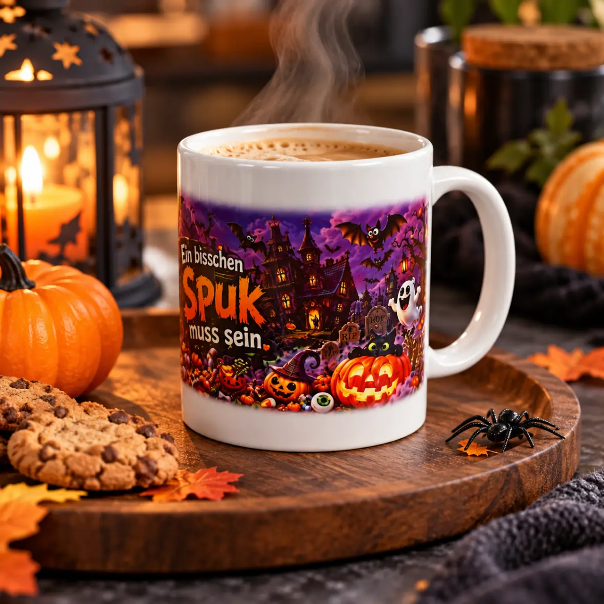 Kaffeetasse, Halloween, Halloween-Motiv, Becher, Keramikbecher