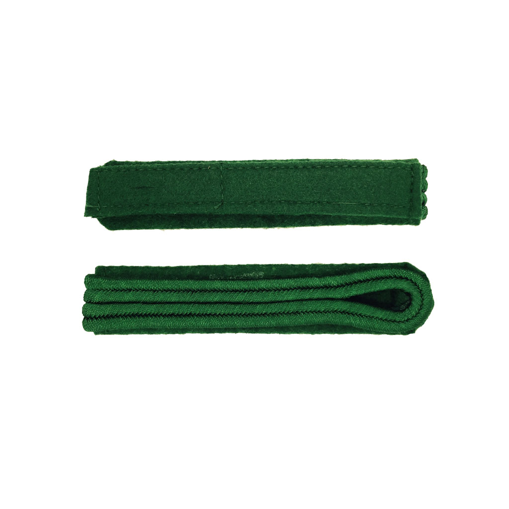 Schulterstücke zweistreifig grün auf grün