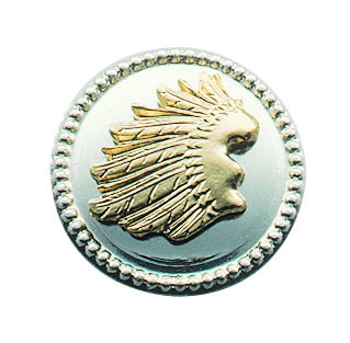 Auflage versilbert mit Sicherheitsnadel Auflage versilbert mit Sicherheitsnadel