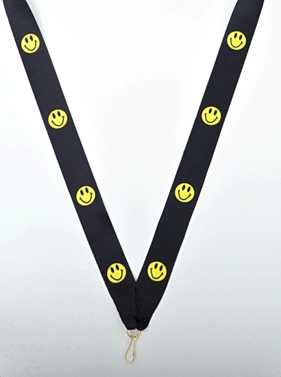 Medaillenband Smiley 22mm