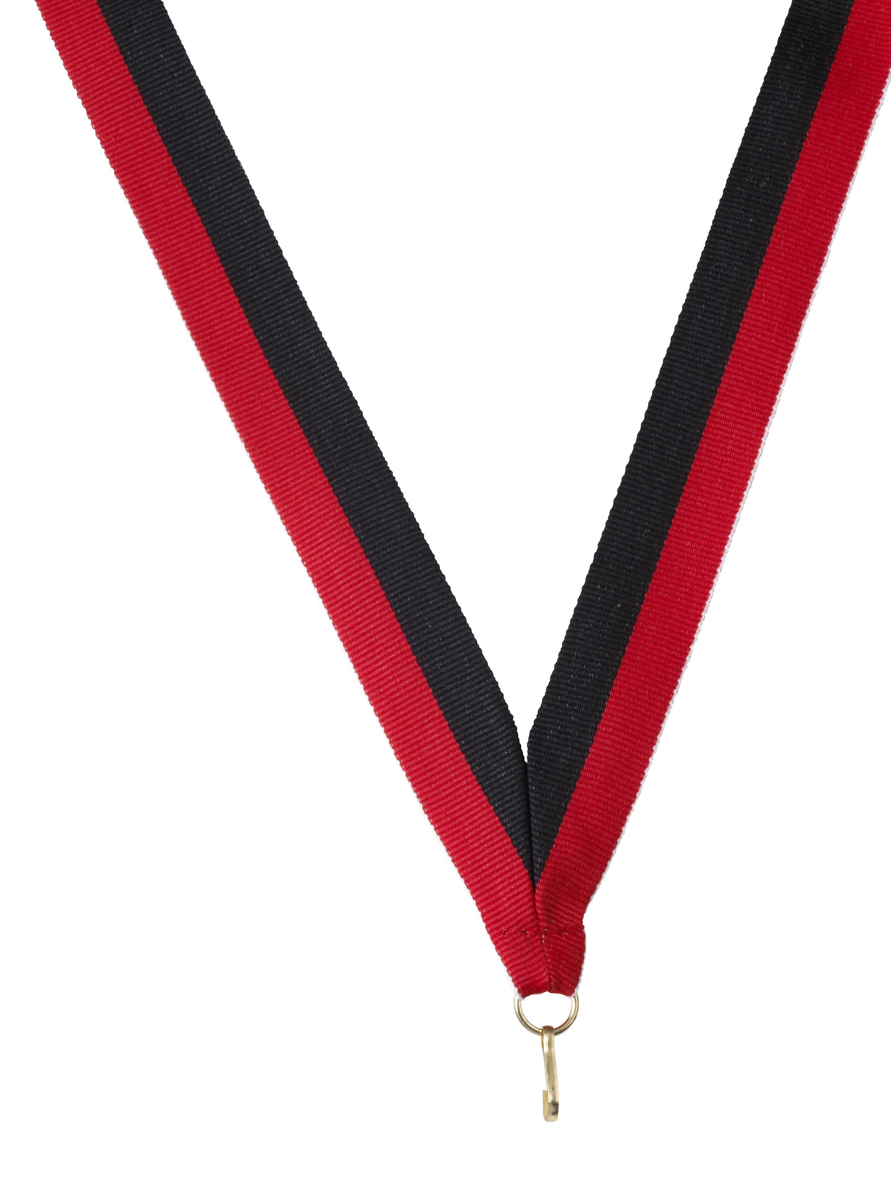 Medaillenband schwarz-rot 22mm
