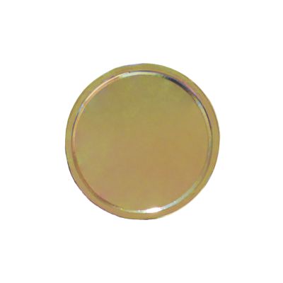 Expressabzeichen rund 30 mm vergoldet mit glatter Freifläche Rundes Expressabzeichen in vergoldeter Optik mit glatter, kreisförmiger Freifläche für individuelles Motiv und schmalem Rand