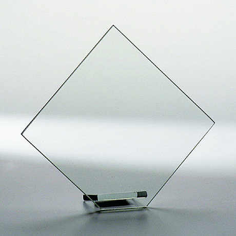Glastrophäe Raute - H 178 mm x B 200 mm Glastrophäe Raute - H 178 mm x B 200 mm