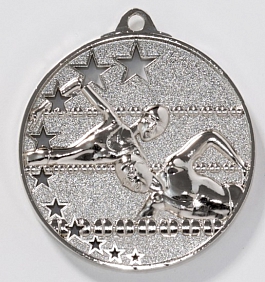 Medaille Schwimmen Ø 52 mm - silber Medaille Schwimmen Ø 52 mm - silber