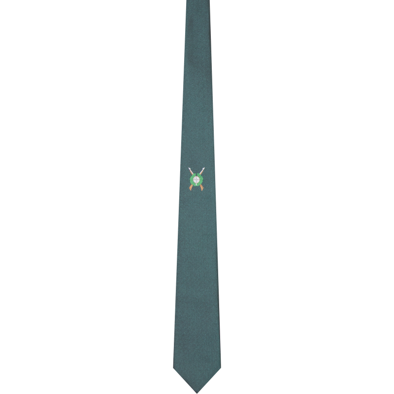 Schützenkrawatte mit gewebtem Motiv, grün, Eisfond Grüne Schützenkrawatte mit gewebtem Eisfond-Motiv auf der Vorderseite, schmale Form mit spitz zulaufendem Ende