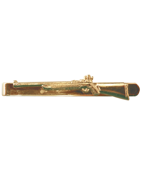 Krawattenschieber Gewehr versilbert