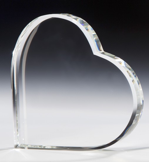 Kristallherz 140 mm x 140 mm