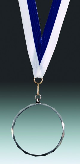 Glasmedaille mit Öse / D 70 mm Glasmedaille mit Öse / D 70 mm