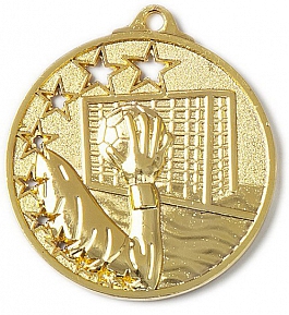 Medaille Handball Ø 45 mm - gold, silber oder bronze