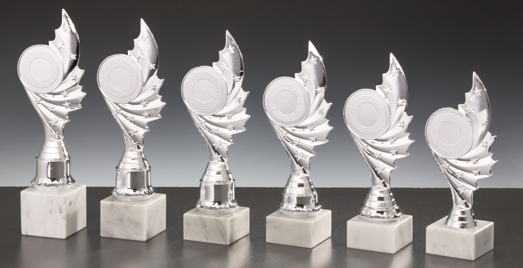 Ständer - Trophäe H 249 mm silber