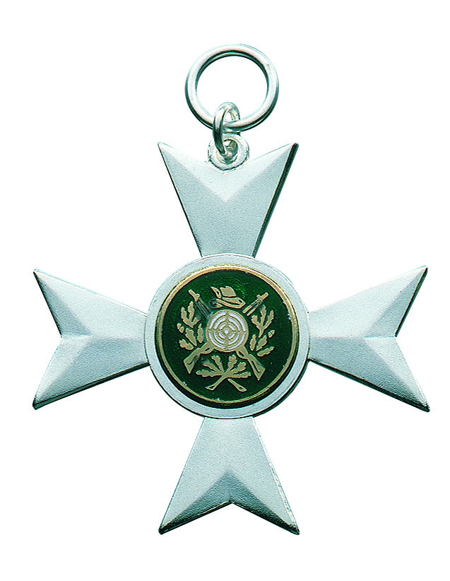 Orden versilbert mit Öse und Ring Orden versilbert mit Öse und Ring