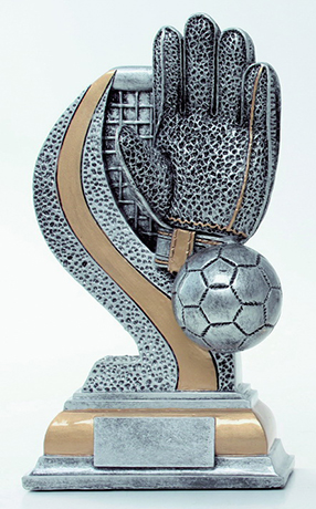 Resinfigur Fußball - Torwarthandschuh / Höhe 160 mm Resinfigur Fußball - Torwarthandschuh / Höhe 160 mm