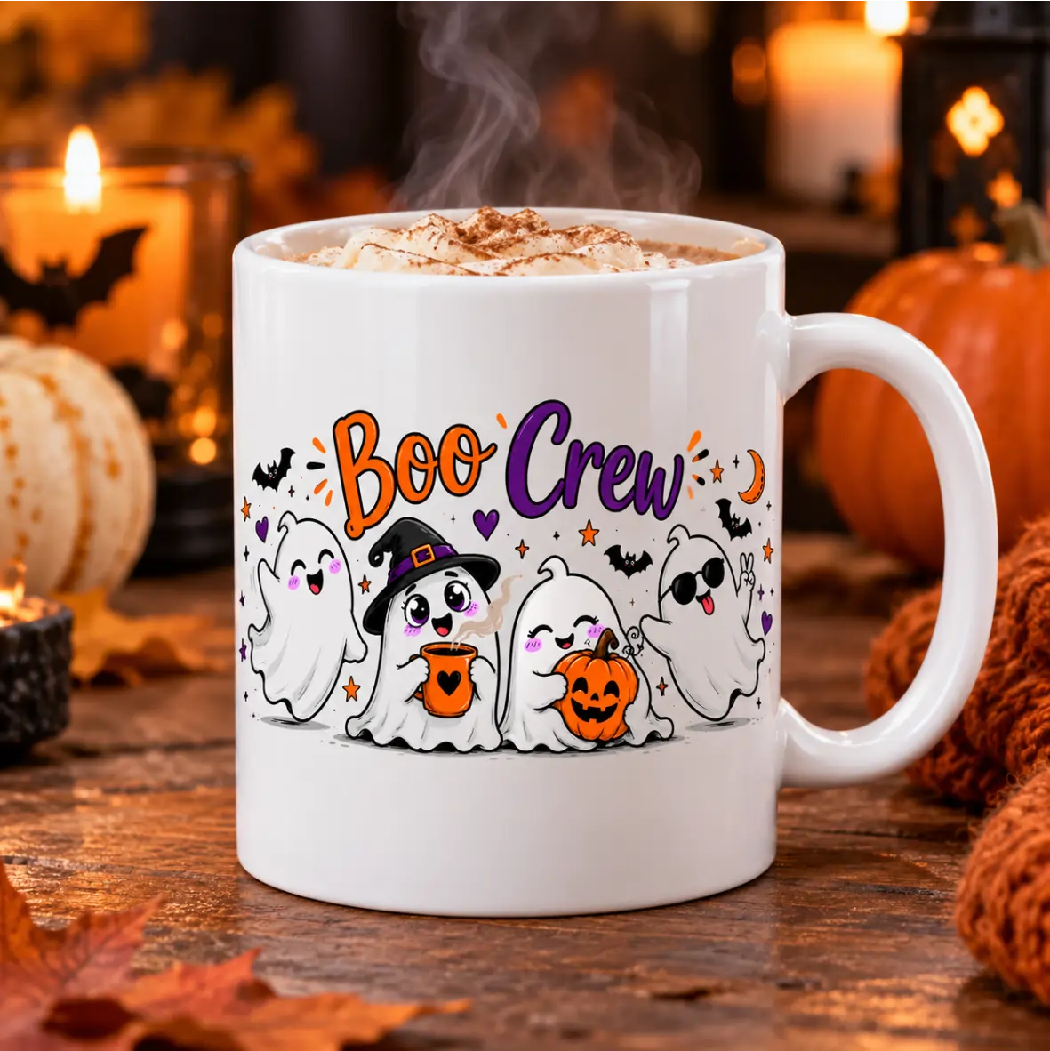 Kaffeetasse, Becher, Halloween, Geister, Boo Crew