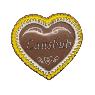 Expressabzeichen Lebkuchenherz Farbe: gelb Expressabzeichen Lebkuchenherz Farbe: gelb