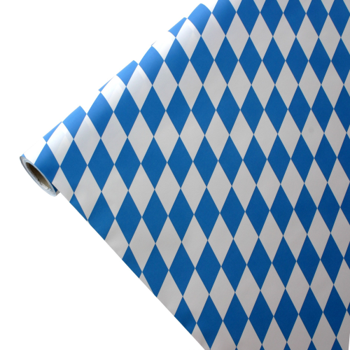 Tischdecke "Raute weiß-blau"