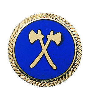 Auflage vergoldet-blau
