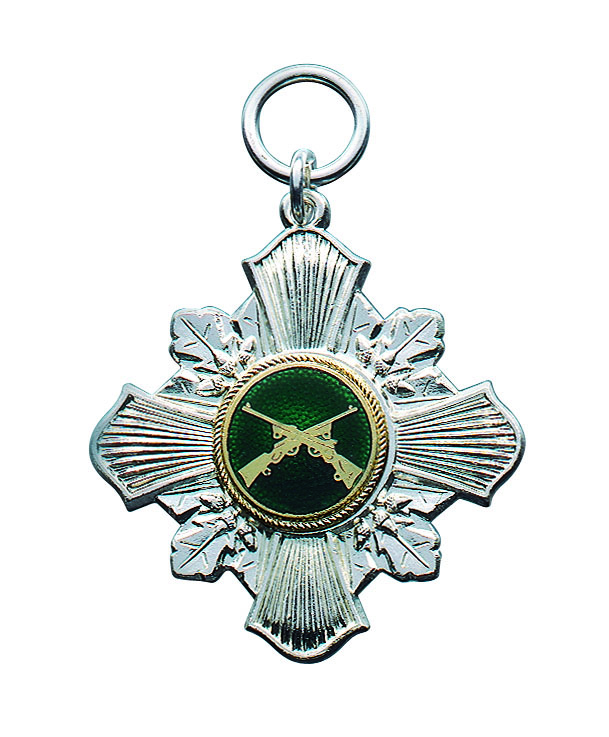 Orden versilbert mit Öse und Ring Orden versilbert mit Öse und Ring