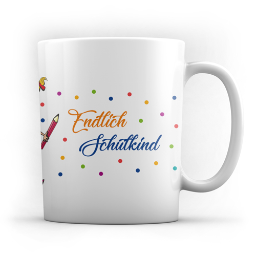 Tasse "Endlich Schulkind!"