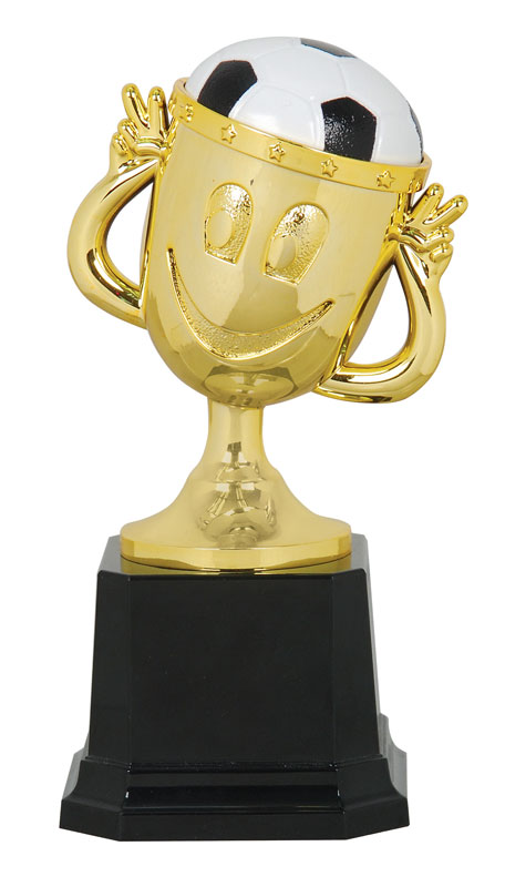 Fussballtrophäe Funny-Cup Höhe 145 mm