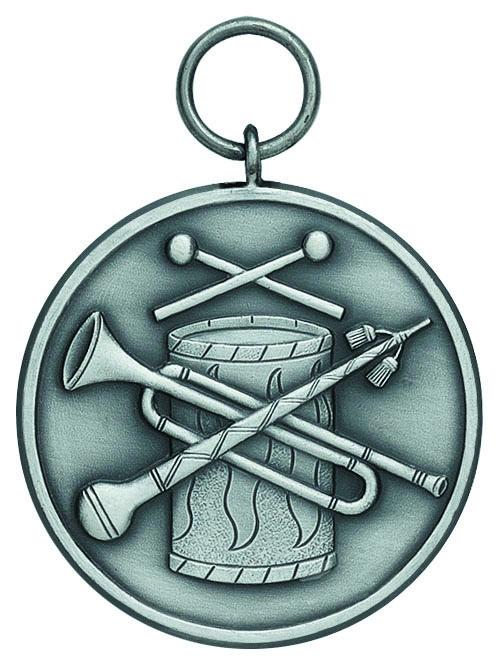 Medaille Spielmannszug altsilberfarbig Medaille Spielmannszug altsilberfarbig